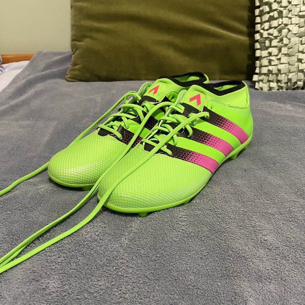 Adidas Men's ACE 16.3 Primemesh FG AG Neon Soccer Cleats